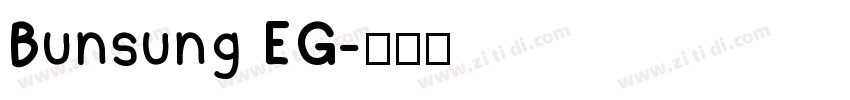 Bunsung EG字体转换
